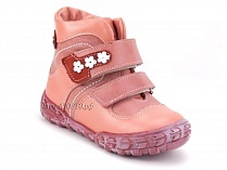 208-307,46,236,19 Тотто (Totto), ботинки демисезонние детские профилактические, байка, кожа, розовый, красный в Уфе
