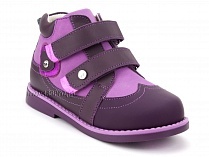 136-82 Бос(Bos), ботинки детские утепленные ортопедические профилактические, нубук, фиолетовый, сиреневый в Уфе