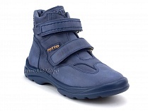 211-22 Тотто (Totto), ботинки демисезонные утепленные, байка, кожа, синий. в Уфе