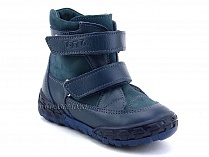 127-3,13 Тотто (Totto), ботинки демисезонные утепленные, байка, синий, кожа в Уфе