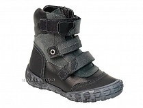 210-21,1,52Б Тотто (Totto), ботинки демисезонные утепленные, байка, черный, кожа, нубук. в Уфе
