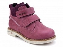 1071-10 (26-30) Миниколор (Minicolor), ботинки детские ортопедические профилактические утеплённые, кожа, флис, розовый в Уфе
