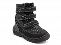 А43-038 Сурсил (Sursil-Ortho), ботинки детские ортопедические с высоким берцем, зимние, натуральный мех, кожа, текстиль, черный в Уфе