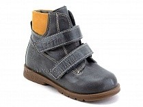 126(2)-41,64 Тотто (Totto), ботинки демисезонные утепленные, байка, серый, светло-коричневый, кожа в Уфе
