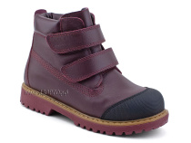 505 Б(31-36) Минишуз (Minishoes), ботинки ортопедические профилактические, демисезонные утепленные, кожа, байка, бордовый в Уфе