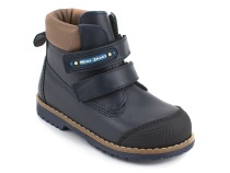 505-MSС (23-25)  Минишуз (Minishoes), ботинки ортопедические профилактические, демисезонные неутепленные, кожа, темно-синий в Уфе