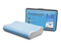 ORTOCORRECT Termogel XL Plus 58*38см, валики 12/14см. Подушка ортопедическая с эффектом памяти, голубой в Уфе