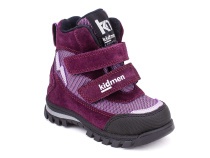 5008-15 (21-25) Кидмен (Kidmen), ботинки ортопедические профилактические, демисезонные утепленные, мембрана, нубук, байка, фиолетовый в Уфе