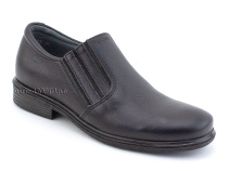 51213  ШагоВита (Shagovita), туфли школьные профилактические  для мальчиков, кожа, черный в Уфе