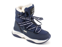 А45-157 Сурсил (Sursil-Ortho), ботинки детские зимние ортопедические профилактические, натуральныя шерсть, искуственная кожа, мембрана, темно-синий в Уфе