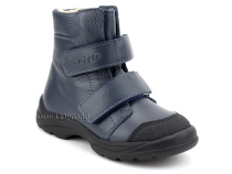 338-712 Тотто (Totto), ботинки детские утепленные ортопедические профилактические, кожа, синий в Уфе