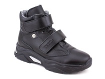 3541-131 Тотто (Totto), ботинки детские утепленные ортопедические профилактические, кожа, байка, чёрный в Уфе