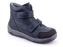 2458-712 Тотто (Totto), ботинки детские утепленные ортопедические профилактические, кожа, синий. в Уфе