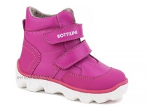 BL-271(55) Боттилини (Bottilini), ботинки  детские демисезонные  ортопедические профилактические, кожа, байка, фуксия в Уфе