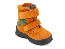 203-85,044 Тотто (Totto), ботинки зимние, оранжевый, зеленый, натуральный мех, замша. в Уфе