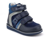 23-251  Сурсил (Sursil-Ortho), ботинки неутепленные с высоким берцем, кожа , нубук, синий, голубой в Уфе