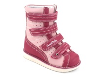 23-220 Сурсил-Орто (Sursil-Ortho), ботинки демисезонные детские ортопедические  с тутором, кожа, розовый в Уфе