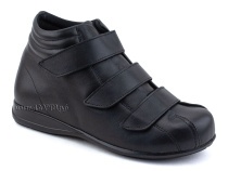 5008-01  Плюмекс (Plumex), ботинки для взрослых демисезонные утепленные, кожа, черный, полнота 10. в Уфе
