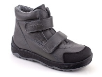 2458-721 Тотто (Totto), ботинки детские утепленные ортопедические профилактические, кожа, серый. в Уфе
